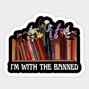 I'm With the Banned, Banned Books Sticker